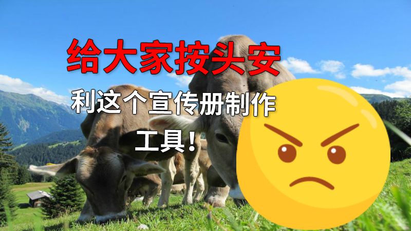 给大家按头安利这个宣传册制作工具！ 动画制作软件有哪些
