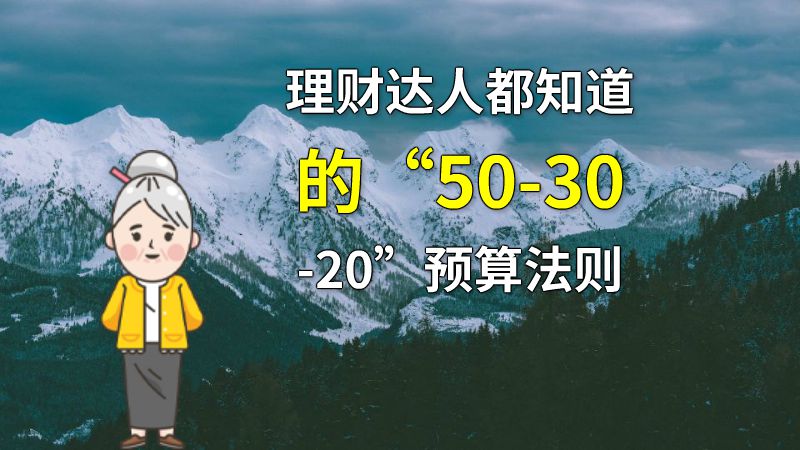 理财达人都知道的“50-30-20”预算法则 动画制作软件有哪些