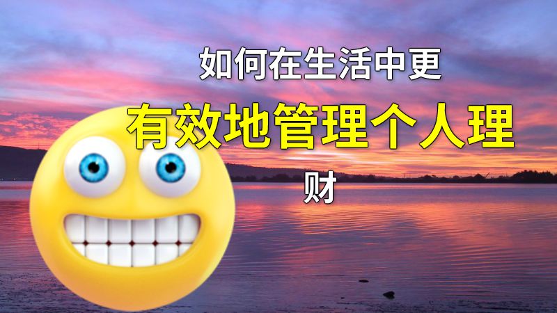 如何在生活中更有效地管理个人理财 动画制作软件有哪些