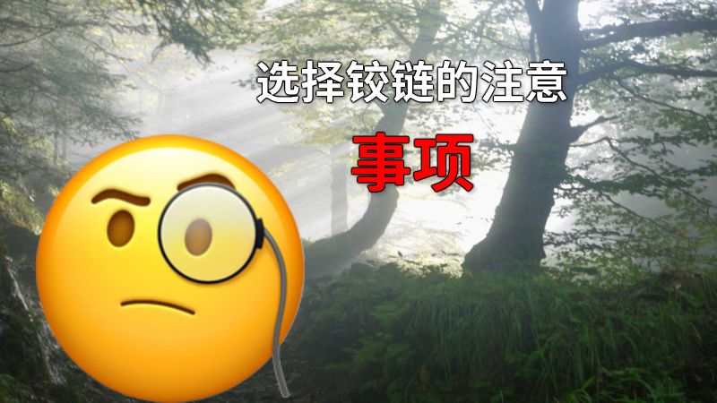 选择铰链的注意事项 动画制作软件有哪些