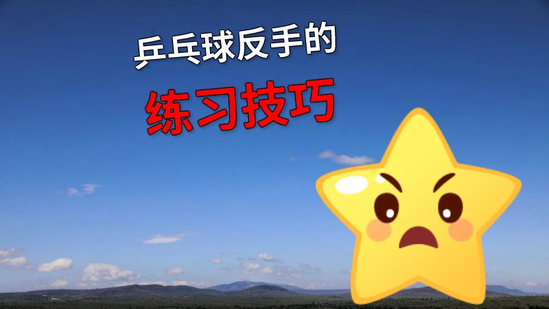 乒乓球反手的练习技巧 动画制作软件有哪些