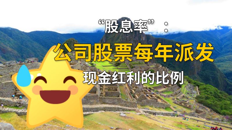 “股息率”：公司股票每年派发现金红利的比例 动画制作软件有哪些