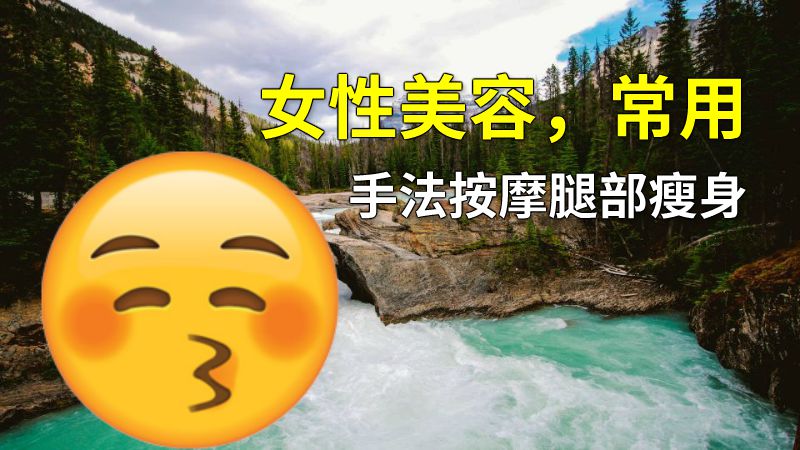 女性美容，常用手法按摩腿部瘦身 动画制作软件有哪些