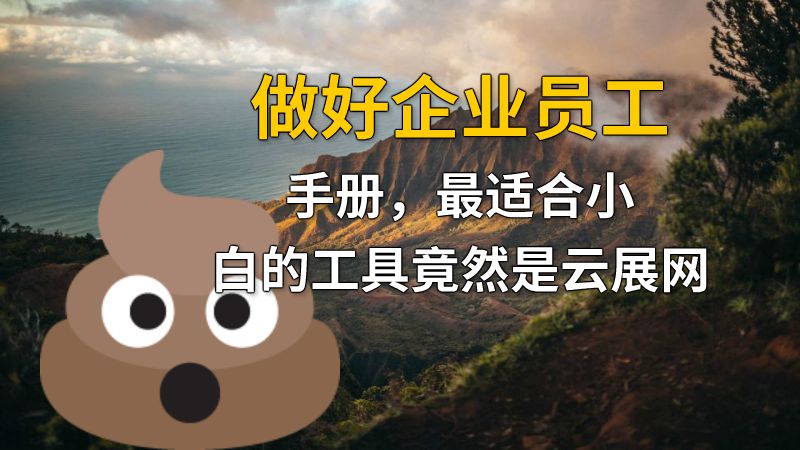 做好企业员工手册，最适合小白的工具竟然是云展网 动画制作软件有哪些