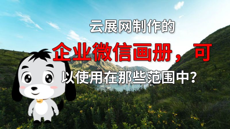 云展网制作的企业微信画册，可以使用在那些范围中？ 动画制作软件有哪些