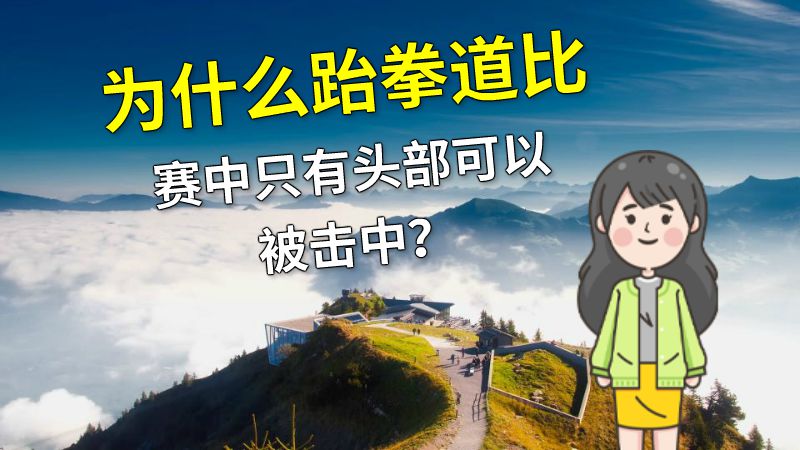 为什么跆拳道比赛中只有头部可以被击中？ 动画制作软件有哪些