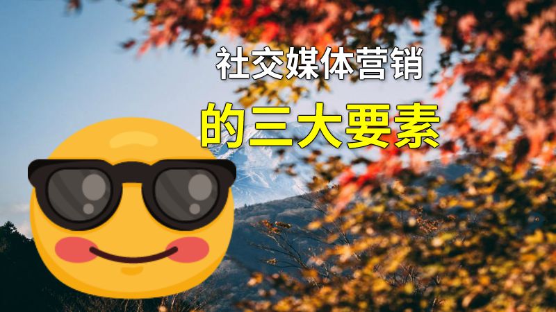 社交媒体营销的三大要素 动画制作软件有哪些
