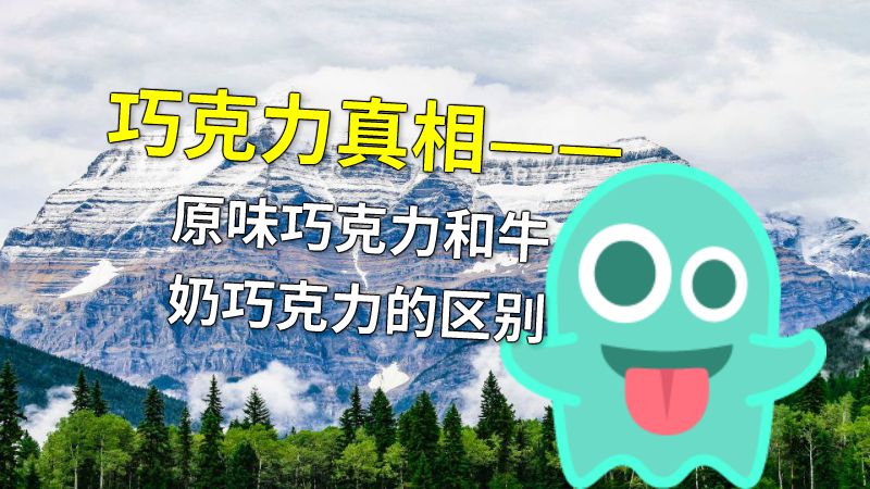 巧克力真相——原味巧克力和牛奶巧克力的区别 动画制作软件有哪些