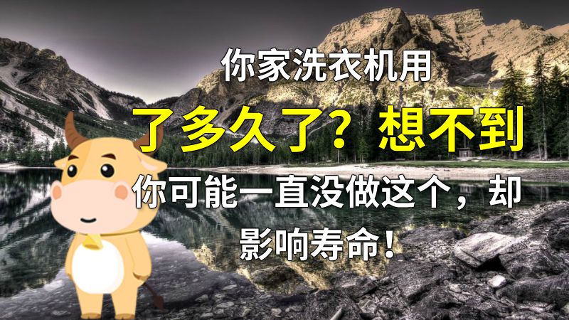 你家洗衣机用了多久了？想不到你可能一直没做这个，却影响寿命！ 动画制作软件有哪些