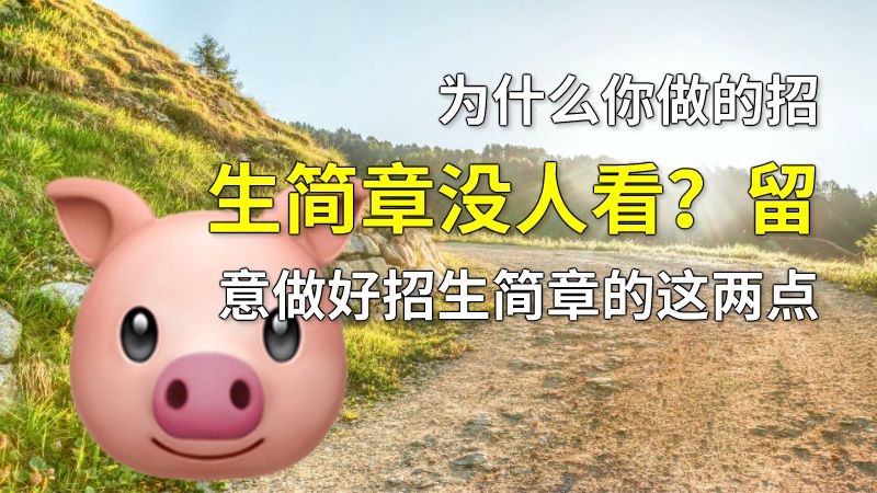 为什么你做的招生简章没人看？留意做好招生简章的这两点 动画制作软件有哪些