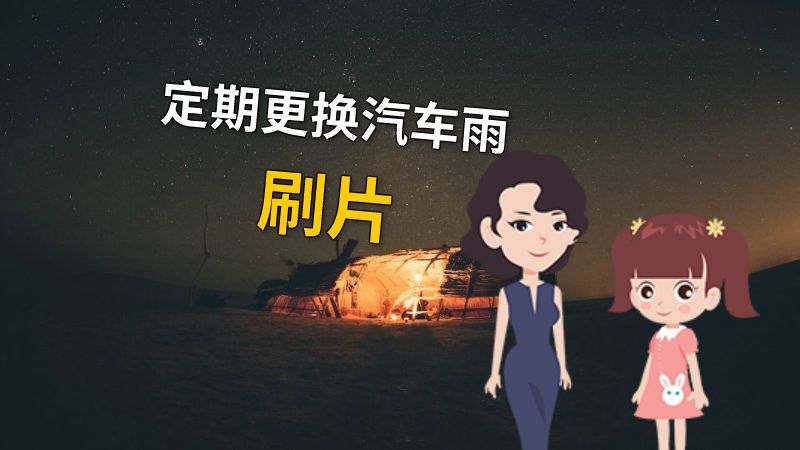 定期更换汽车雨刷片 动画制作软件有哪些