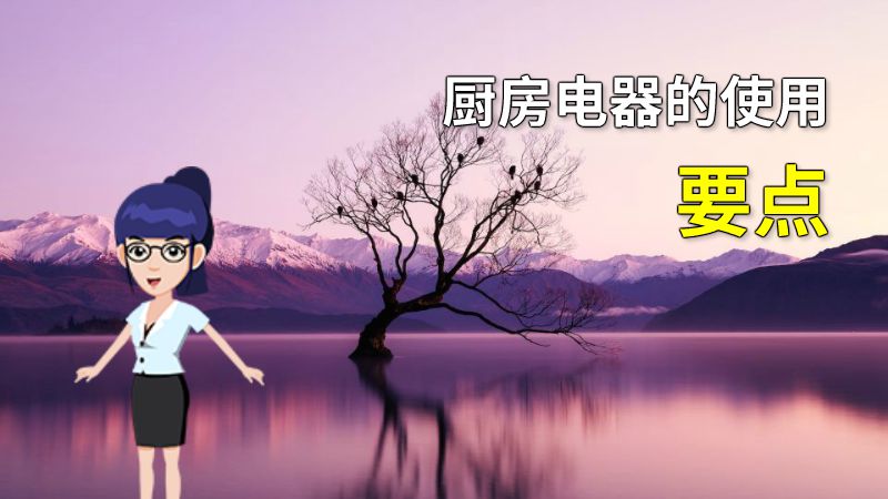 厨房电器的使用要点 动画制作软件有哪些