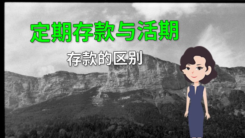 定期存款与活期存款的区别 动画制作软件有哪些
