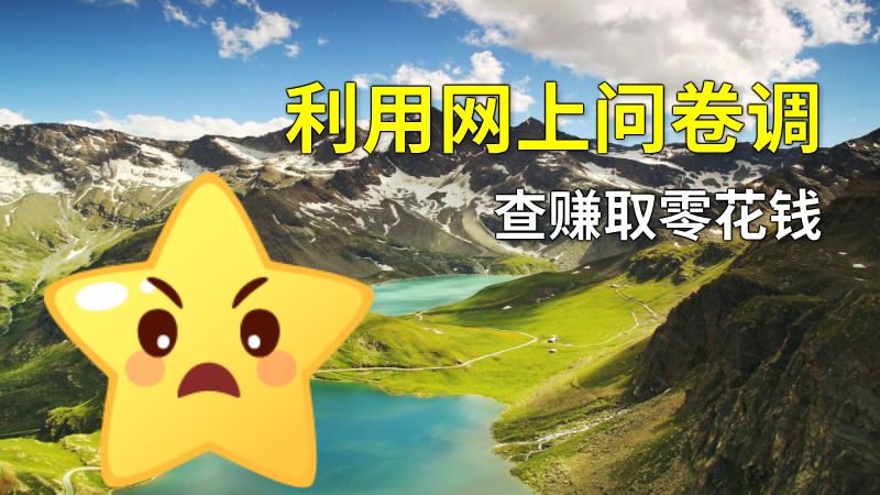 利用网上问卷调查赚取零花钱 动画制作软件有哪些