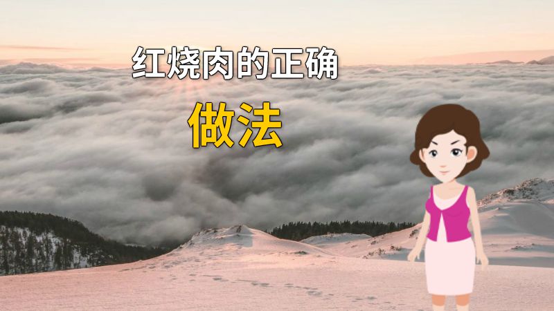 红烧肉的正确做法 动画制作软件有哪些