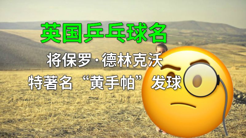 英国乒乓球名将保罗·德林克沃特著名“黄手帕”发球 动画制作软件有哪些