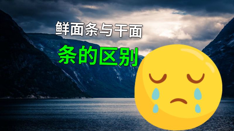 鲜面条与干面条的区别 动画制作软件有哪些