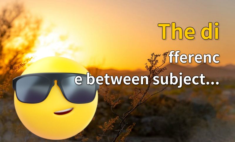 The difference between subject and predicate 动画制作软件有哪些