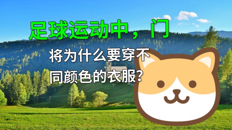 足球运动中，门将为什么要穿不同颜色的衣服？ 动画制作软件有哪些