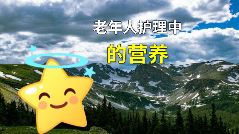老年人护理中的营养 动画制作软件有哪些