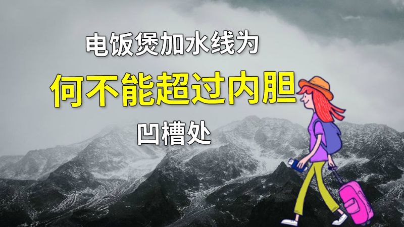 电饭煲加水线为何不能超过内胆凹槽处 动画制作软件有哪些