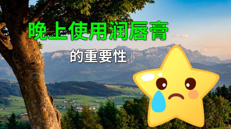 晚上使用润唇膏的重要性 动画制作软件有哪些