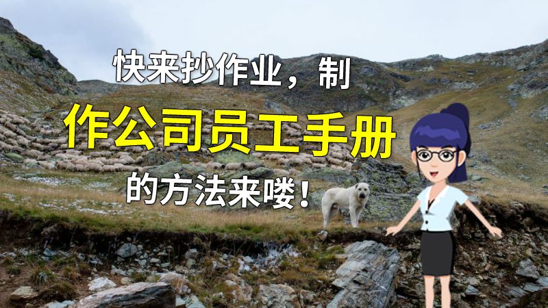 快来抄作业，制作公司员工手册的方法来喽！ 动画制作软件有哪些