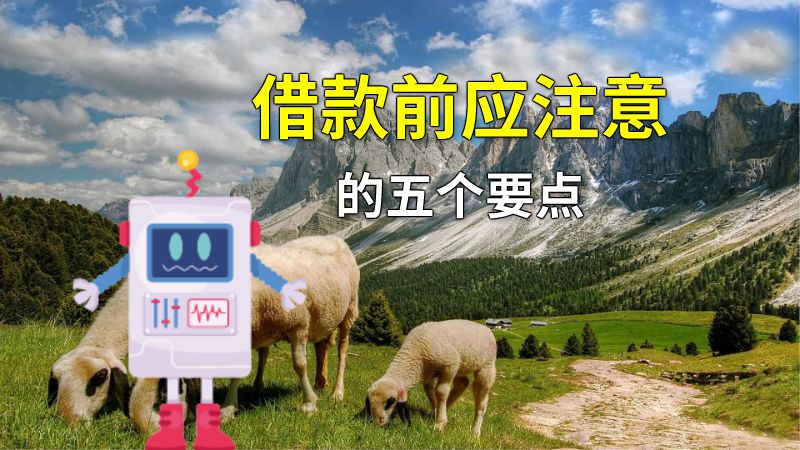 借款前应注意的五个要点 动画制作软件有哪些