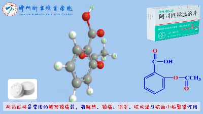 阿司匹林（乙酰水杨酸）分子结构 Flash动画制作软件