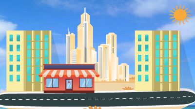 高楼拔地起.mp4 - 万彩动画大师官网