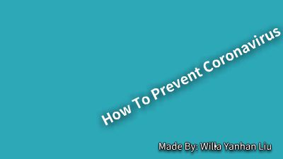 How To Prevent Coronavirus Flash动画制作软件